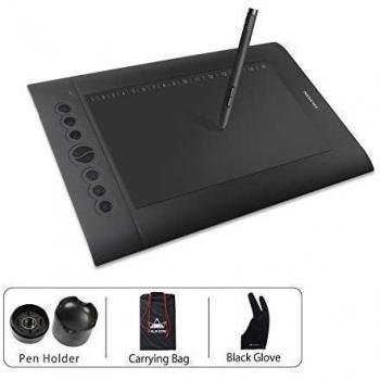 HUION H610Pro 8192 Niveles Presión del Lápiz Tavoletta Grafica con 8+16 Tasti Scorciatoia, Tavoletta Digitale da Disegno e Pittura a Penna