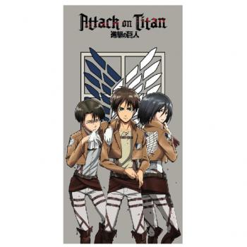 Toalla Attack on Titan Multicolor 100 % poliéster 70 x 140 cm