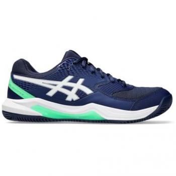 Asics Zapatillas de Tierra Batida Gel-Dedicate 8 para Hombres - Azul Oscuro, Blanco