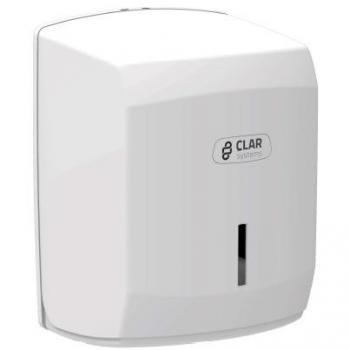 Clar Systems M1100PB Dispensador de Papel Mecha, Blanco