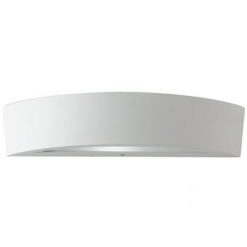 Aplique de pared Tucson blanco 7,5 Cm, Aluminio, Outdoor Flush, IP44, E14