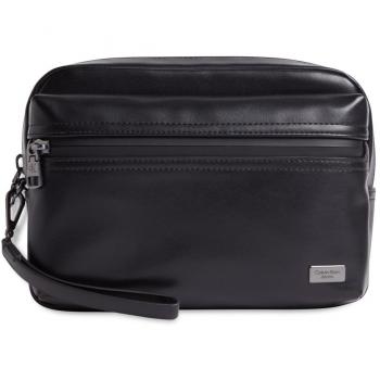 Bolso de Mano de Belleza Calvin Klein CK Jeans Inst Plaque para Mujer en PVH Negro y Neceser para Hombre Calvin Klein en Negro Talla OS