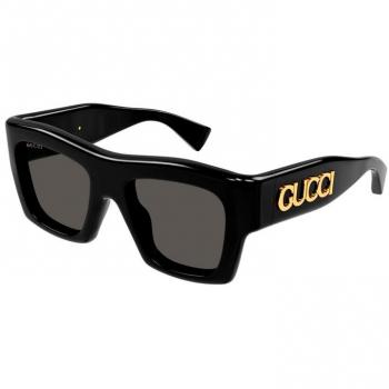 Gucci Square Sunglasses Chic Style GG1772S Black Female Size: 52 MM