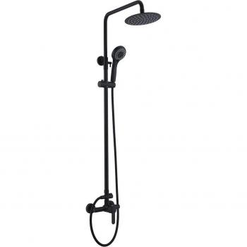 Conjunto de ducha monomando negro mate Roma Imex BDR001/NG