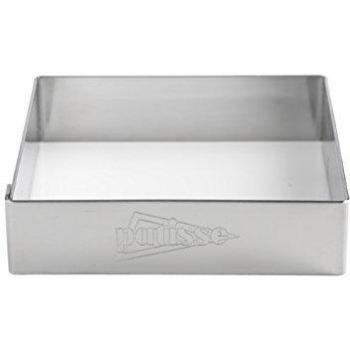 patisse 2150 - Set 4 Cuadrados Tarta INOX 18/8, 0,30mm, 8 x 2cm