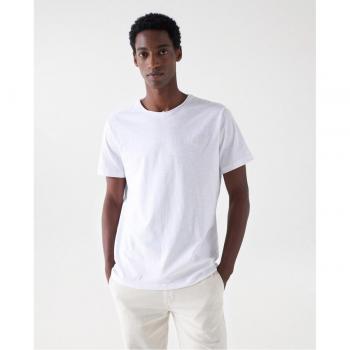 Camiseta de hombre lisa con manga corta Salsa Jeans de algodón teñida y marcada