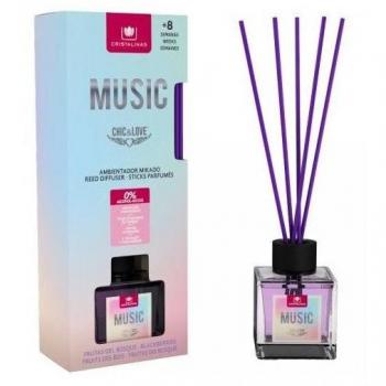 Ambientador Mikado Chic & Love Cristalinas Frutos del Bosque 40 ml 0% Alcohol Duración Más de 8 Semanas