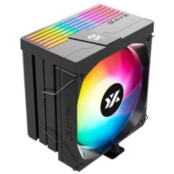 Disipador CPU XYZ THERMAX 6 PULSAR A-RGB Negro, 6 Heatpipes, Pantalla Digital, 120mm