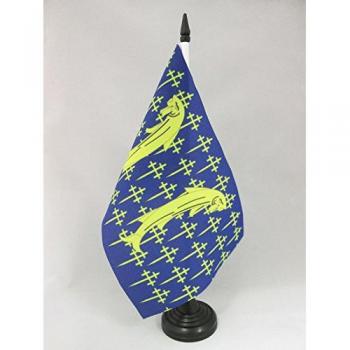 AZ FLAG Bandera de Mesa de MOSA 21x14cm - BANDERINA de DESPACHO Departamento DE MOSA - Francia 14 x 21 cm