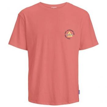 Camiseta de Manga Corta Infantil Jack & Jones Jcofast Print Tee Ss Naranja