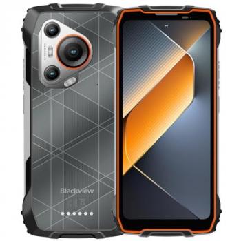 Smartphone Resistente Blackview BL7000 5G 8GB RAM 256GB Almacenamiento Doble SIM Pantalla 6.78 120Hz Batería 7500mAh Android 15 Naranja