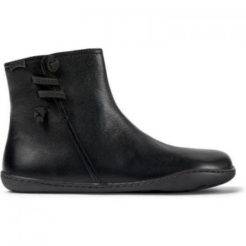 Camper Peu Cami Women's Ankle Boots - Black Smooth Leather, Size 41