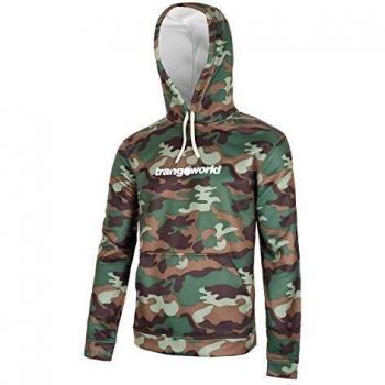 Trangoworld Login-P Sudadera, Hombre, Kaki/Blanco, S