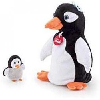 Marioneta Trudi Pinguino con Bebé Tamaño S - 25 cm