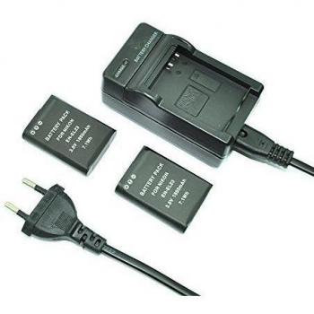 mondpalast@ 2X Reemplazo Li-ion batería EN-EL23 ENEL23 1800mAh + cargador para Nikon Coolpix P600 COOLPIX S810c P610 P900