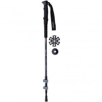 Ternua Mudskipper Bastón de Trekking, Unisex Adulto, Negro, 135 cm