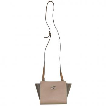 La Martina Beige Leather Crossbody Bag