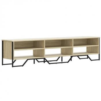 Mueble de TV madera de ingeniería roble Sonoma 180x34x41 cm Marrón, soporte de TV, aparador de TV, mueble de televisor, banco de TV