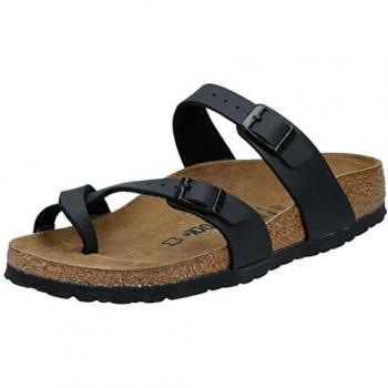 Birkenstock Mayari Birko-Flor, Sandalias de Dedo Mujer, Negro