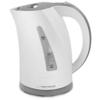 Hervidor de Agua Esperanza EKK022 Blanco Gris Acero Inoxidable Plástico 2200 W 1,7 L