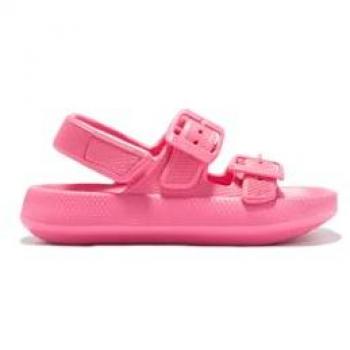 Sandalias de niña Conguitos EVA Rosa con doble hebilla - cómodas para verano (Talla 34)