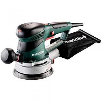 Lijadora Roto Orbital Metabo SXE 450 TurboTec 150mm, potencia de 450W, velocidad variable de 4000 a 24000 oscilaciones por minuto, sistema de extracción de polvo integrado, diseño erg