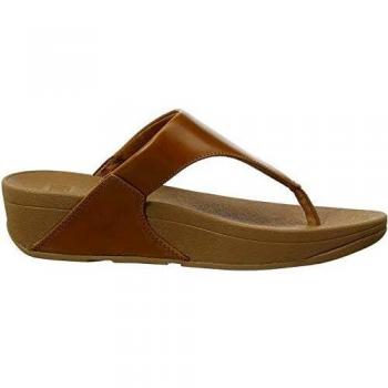 FitFlop Lulu Leather Women's Toe Post Sandals - Light Tan Lea - Size: 6