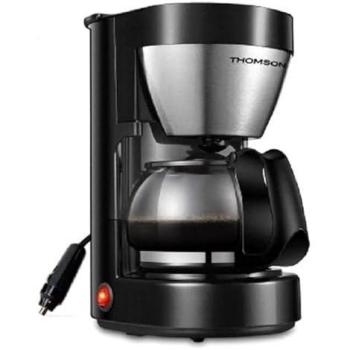 Cafetera de Goteo Thomson 24V - 0.65 L - 4/6 Tazas - 300 W - Acero Inoxidable - Mantenimiento Automático del Calor