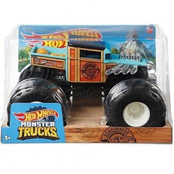 Hot Wheels Monster Trucks Bone Shaker Coche de juguete todoterreno regalo para niños +3 años Mattel GWL05