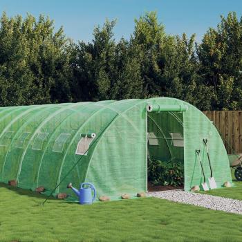 Invernadero con marco de acero verde 88 m² 22x4x2 m Vidaxl Verde