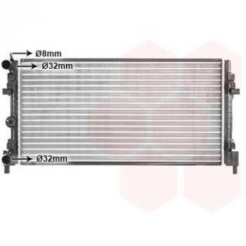 Radiador de refrigeración del motor VAN WEZEL 58012728