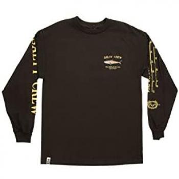 Salty Crew Camiseta De Manga Larga Bruce, Hombre, Color Negro (Black), Talla L