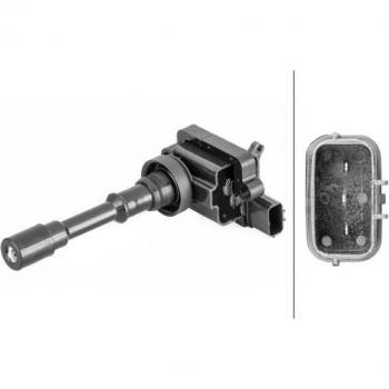 Bobina de encendido HELLA 5DA 358 057-831 - 3 polos - Cavidad bujía - Atornillado