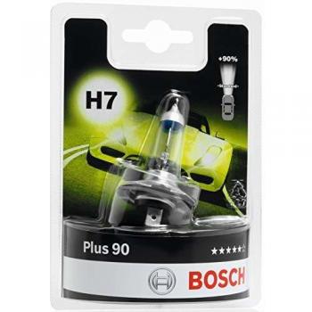 Lámpara faro de carretera BOSCH 1 987 301 078, Lámpara incandescente halógena BOSCH H7 Plus 90%, 12V, 55W