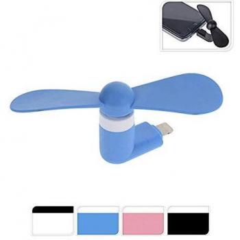 Excellent 90251 Ventilador para Iphone, Blanco/Negro/Azul/Rosa, 9 cm