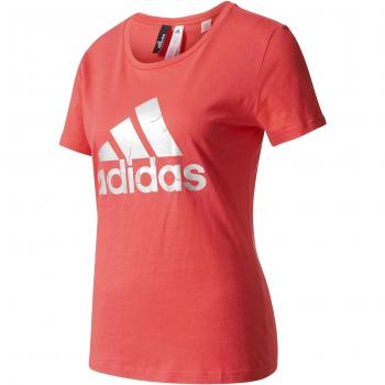 adidas Foil Logo Camiseta, Mujer, Rosa