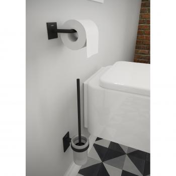 Portarrollo sin tapa Bath+ Stick NEGROMATE