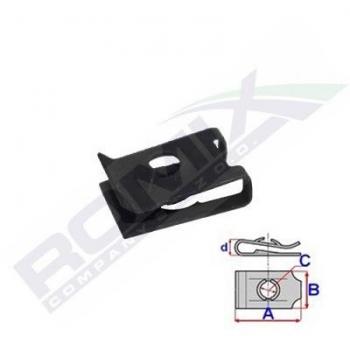 Perno de tapicería y grapa ROMIX C70173, acero galvanizado, longitud 13 mm, ancho 10 mm, resistente a la corrosión, ideal para trabajos de tapicería y fijación en muebles