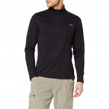 The North Face Ambition 1/4 Zip Midlayer Camiseta con Cremallera para Hombre, TNF Black, XL