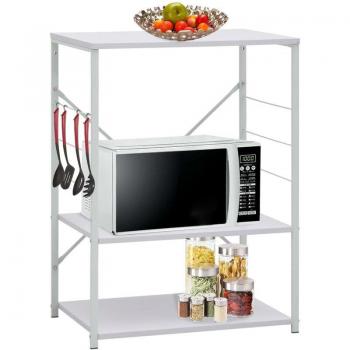 Mueble de Microondas Blanco Premium 60x39,6x79,5 cm de Prolenta