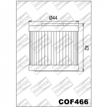 Filtro de aceite CHAMPION COF531 HF566 COF466 COF466