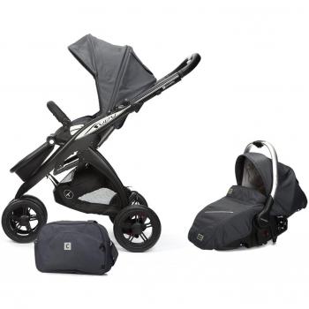 Casualplay Match 2 Kudu 3 - Pack de silla de paseo, bolso y portabebés Sono, color gris