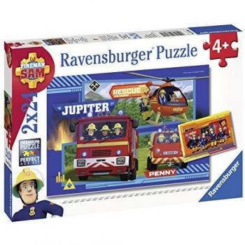 Ravensburger Fireman Sam Puzzle Set - Water March with Sam, 2 x 24 Pieces
