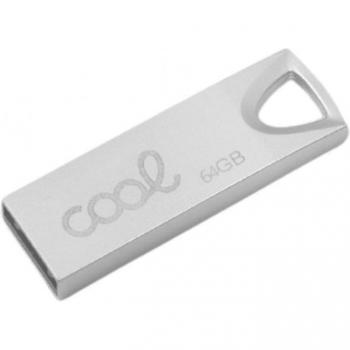 Cool 64GB USB 2.0 Metal KEY Pen Drive Plata