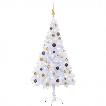 vidaXL Artificial Pre-lit Christmas Tree with Ball Set 150cm 380 Branches
