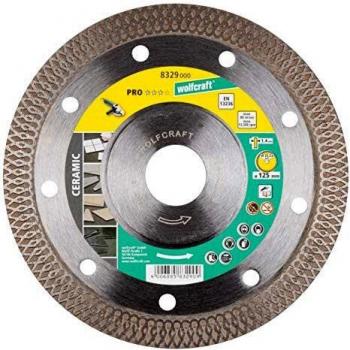 WOLFCRAFT 8329000 disco diamantado de tronzar Project Ceramic para amoladoras angulares PACK 1