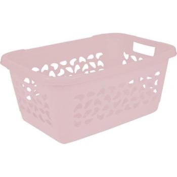 Cesto para la colada keeeper Jost, 65 x 44 x 28 cm, capacidad 52 L, plástico, color rosa nórdico