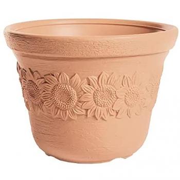 Maceta Resistente a la Intemperie SUNNY 34L - Alta Capacidad Color Ladrillo
