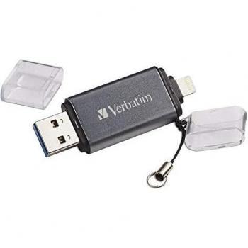 VERBATIM 49301 iStore nFT Go 64GB USB 3.0 Flash Drive with Lightning Connector and USB-C Cable