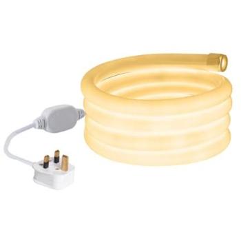 Tira LED Neón Regulable 220V Blanco Cálido Circular 360° 9W/m Corte a Medida IP67 25m